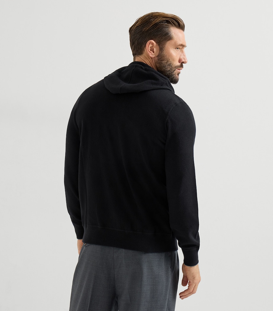 Brunello Cucinelli Mens Cashmere Zip-Up Hoodie Image 5