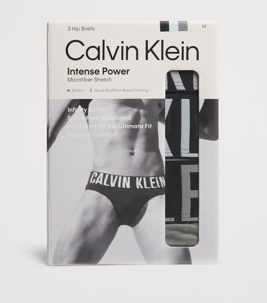 Calvin Klein Mens Intense Power Briefs (Pack of 3) Black/mist/mist Image 4