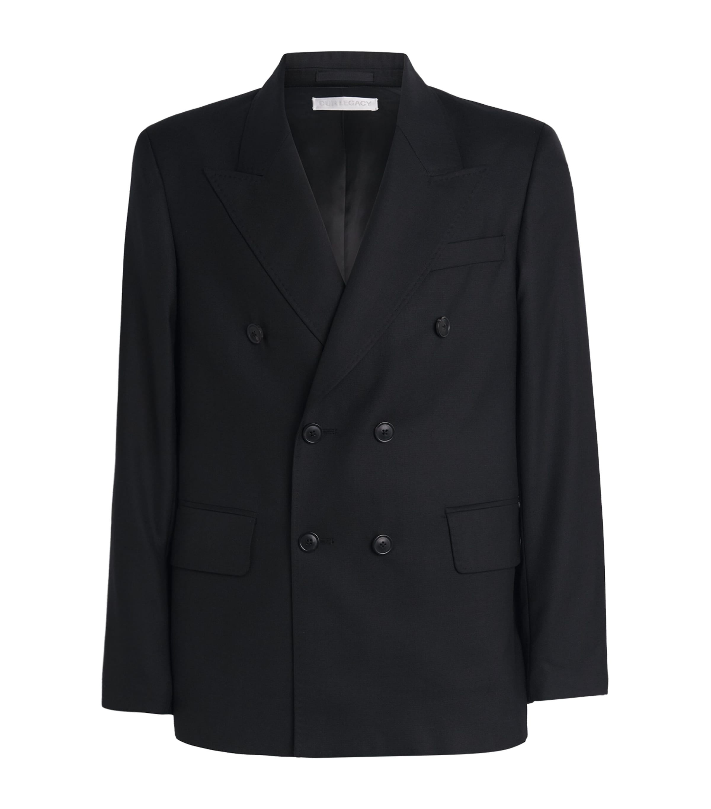 Our Legacy Unconstructed Db Blazer In Black
