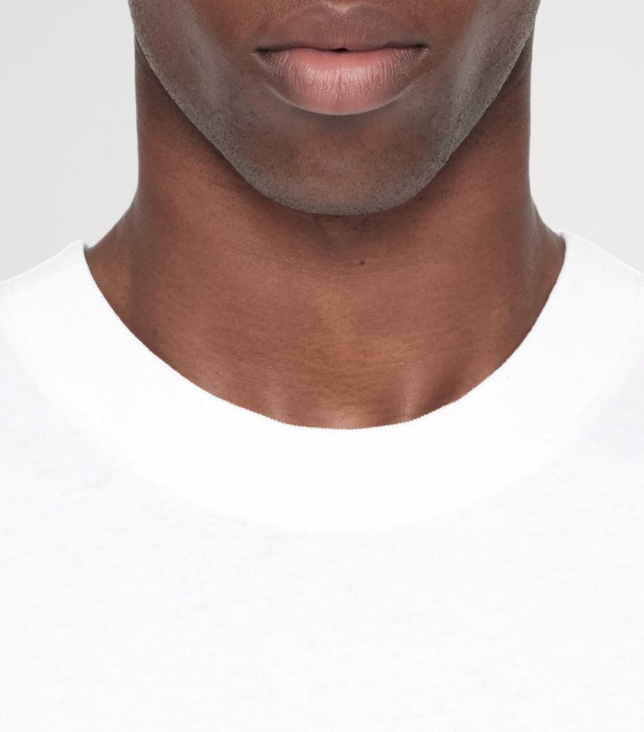 AllSaints Mens Organic Cotton Roller T-Shirt Optic White Image 5