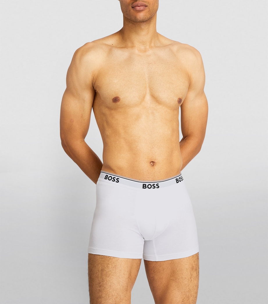 Stretch-Cotton Logo Trunks (Pack of 3) 100/WHITE Image 2