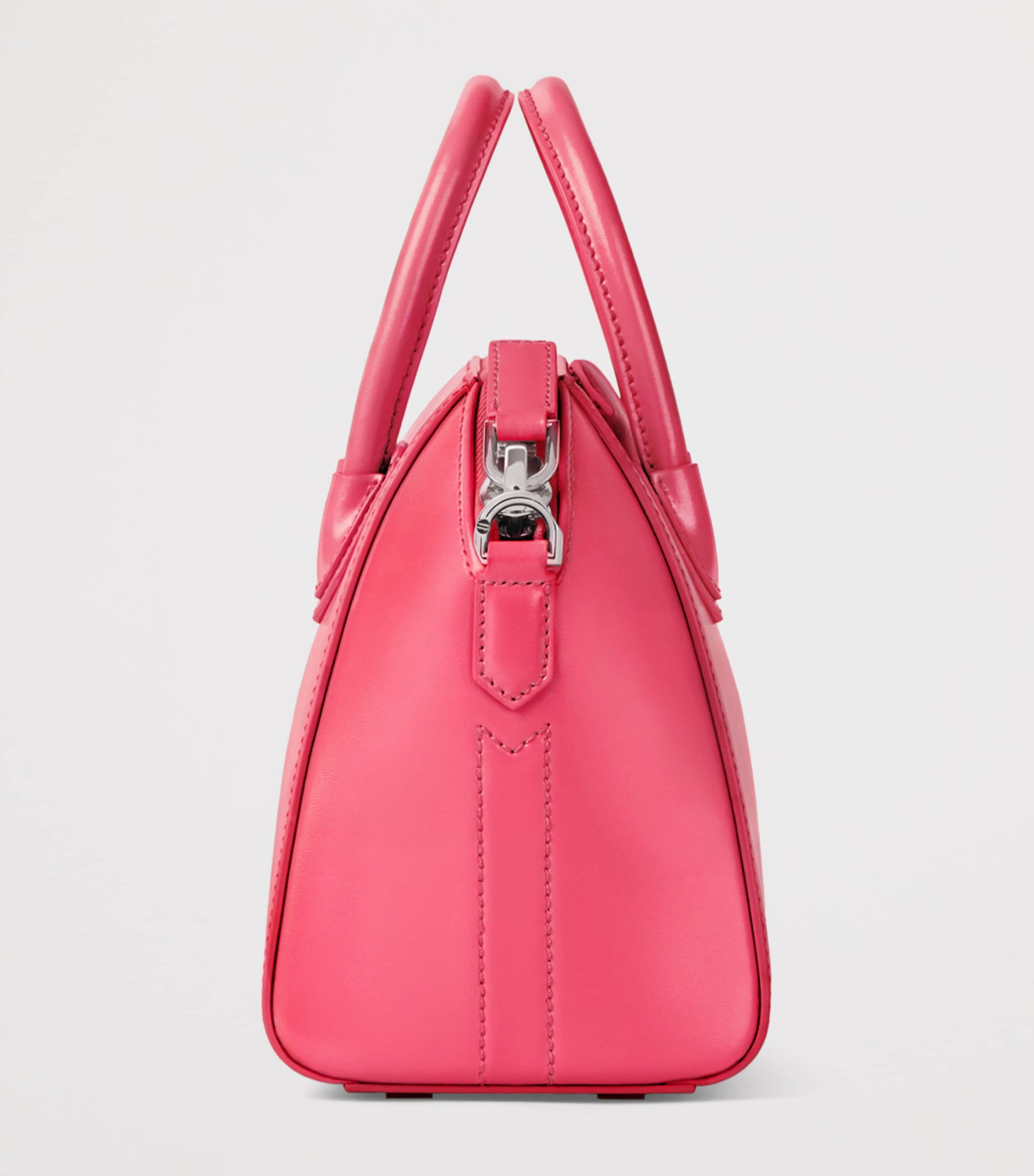 Mini Leather Antigona Top-Handle Bag BRIGHT PEACH Image 2