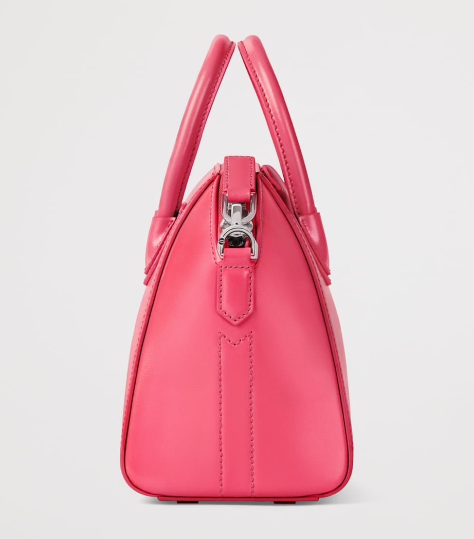 Mini Leather Antigona Top-Handle Bag BRIGHT PEACH Image 2