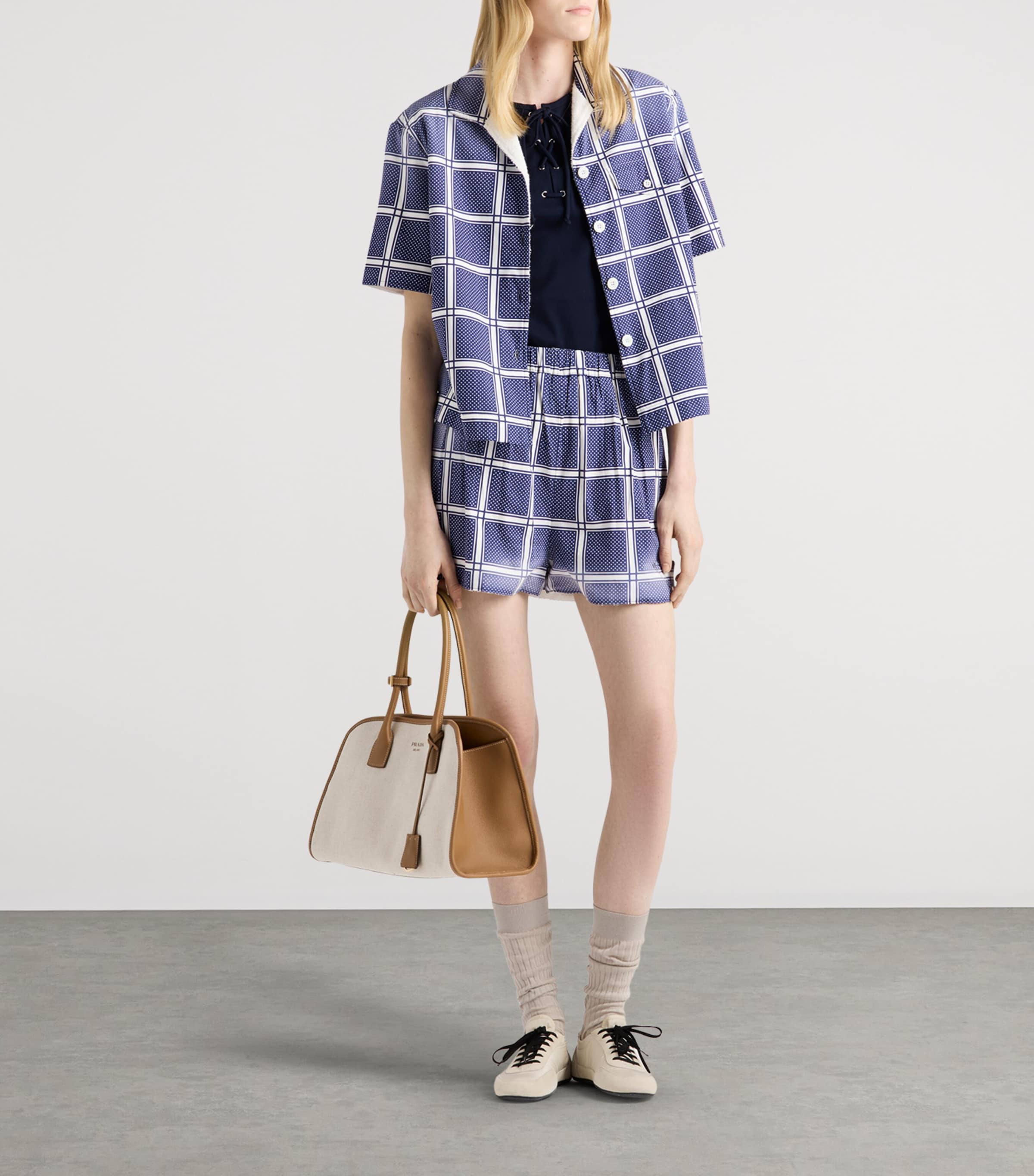 Cotton Lace-Up Tank Top F0124 Image 2