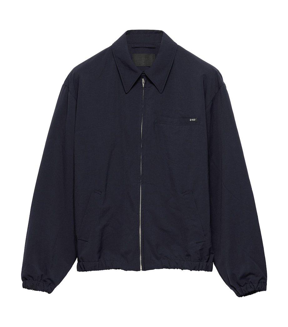 Prada Mens Technical Shirt Jacket Blue Image 1