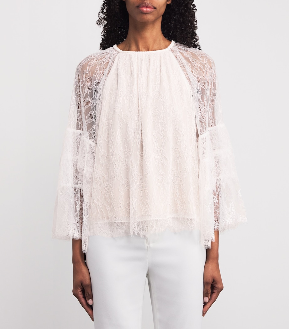 Lace Delia Top A127 OFF WHITE Image 3