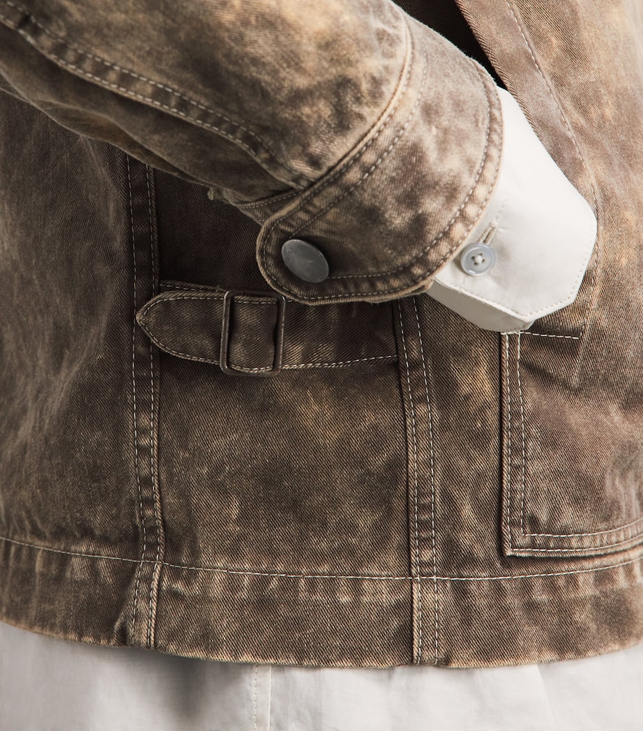 IM MEN Mens Cotton Elements Jacket Dark Beige Image 3
