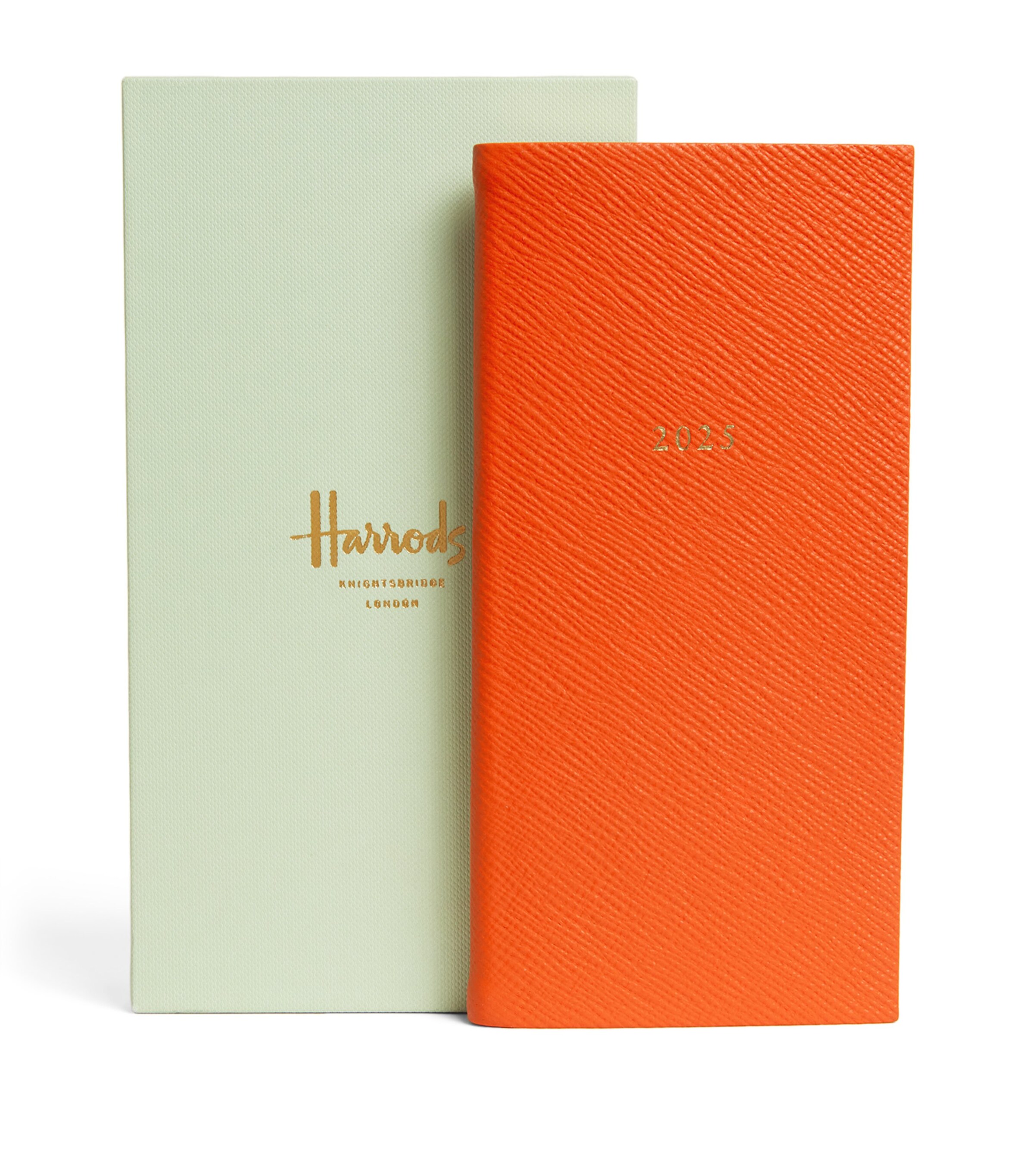 Harrods Leather A5 2025 Slim Diary In Black