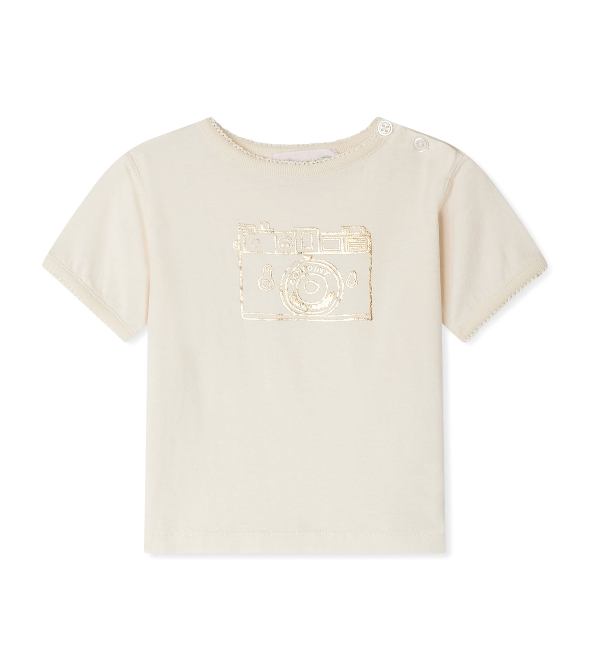 Bonpoint Cotton Camera Print Shirt (6-36 Months) | Kids New In | Baby Clothing | Shirts | Designers | Bonpoint
