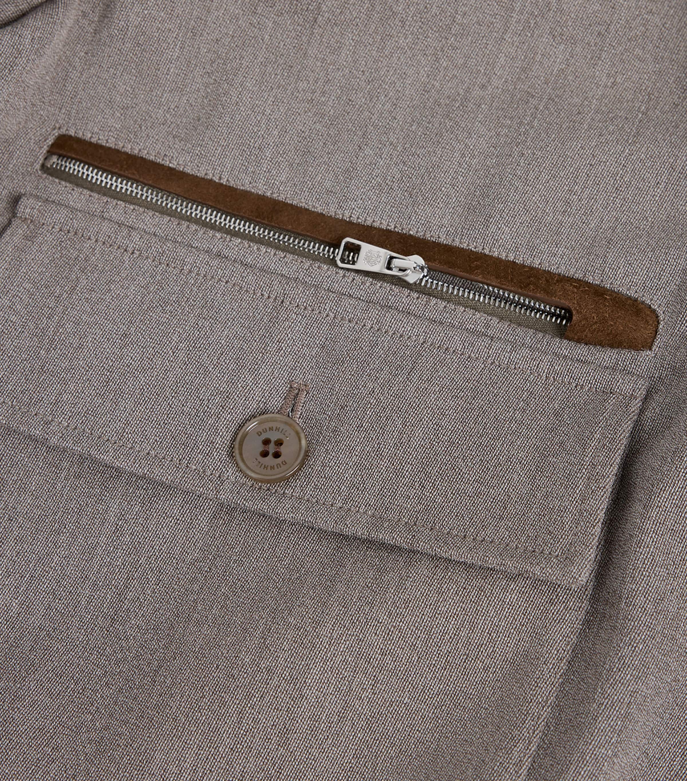 Wool Super 120s Bomber Jacket 256DRAB Image 7