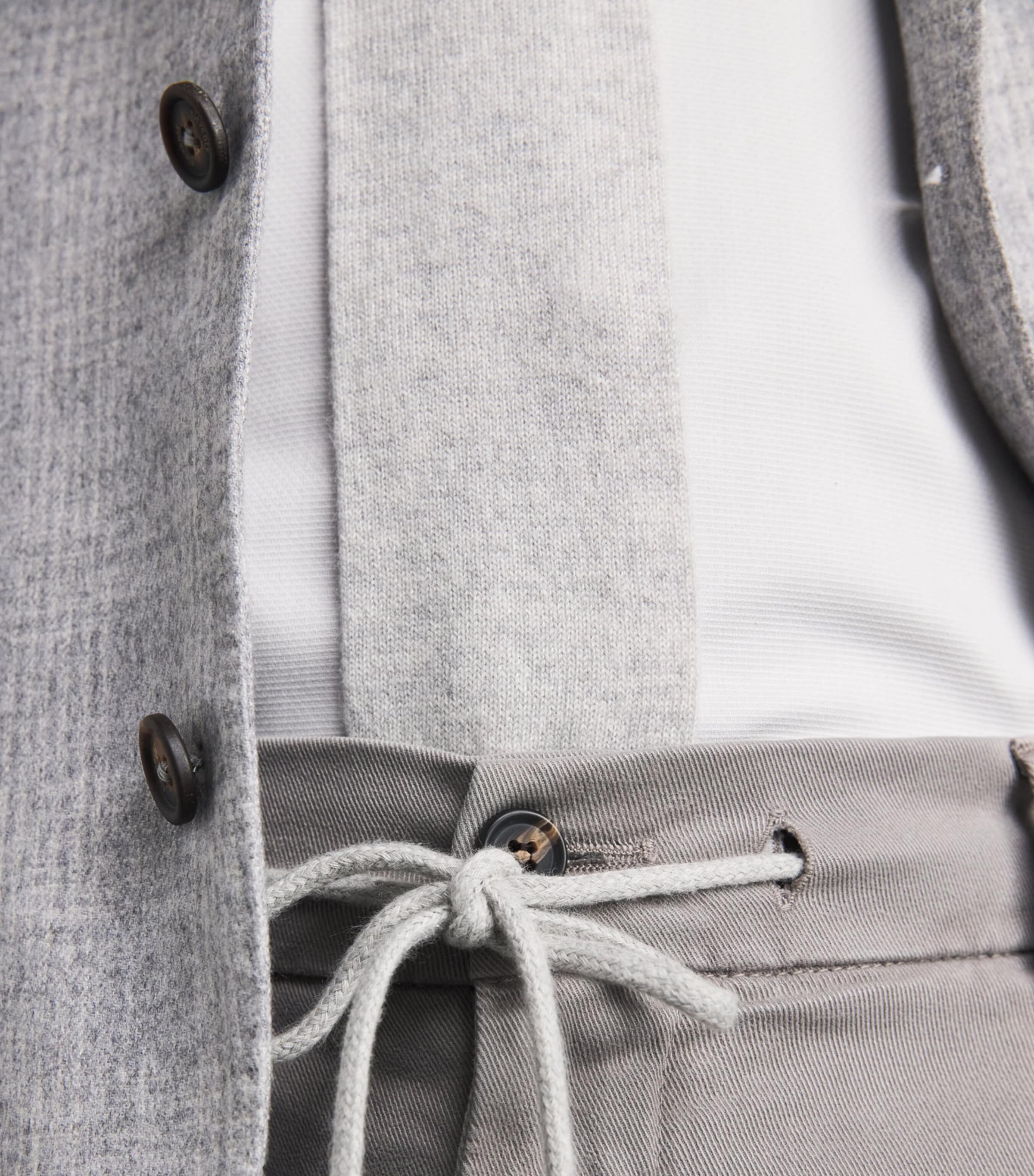 Eleventy Cashmere Knitted Tie Grigio Chiaro E Sabb Image 4