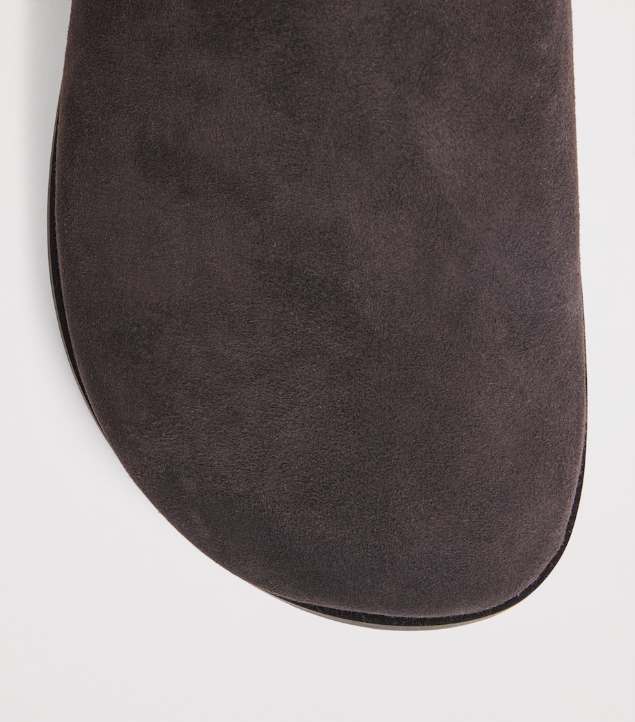 A.EMERY Suede Lou Clogs Black Berry Suede Image 6