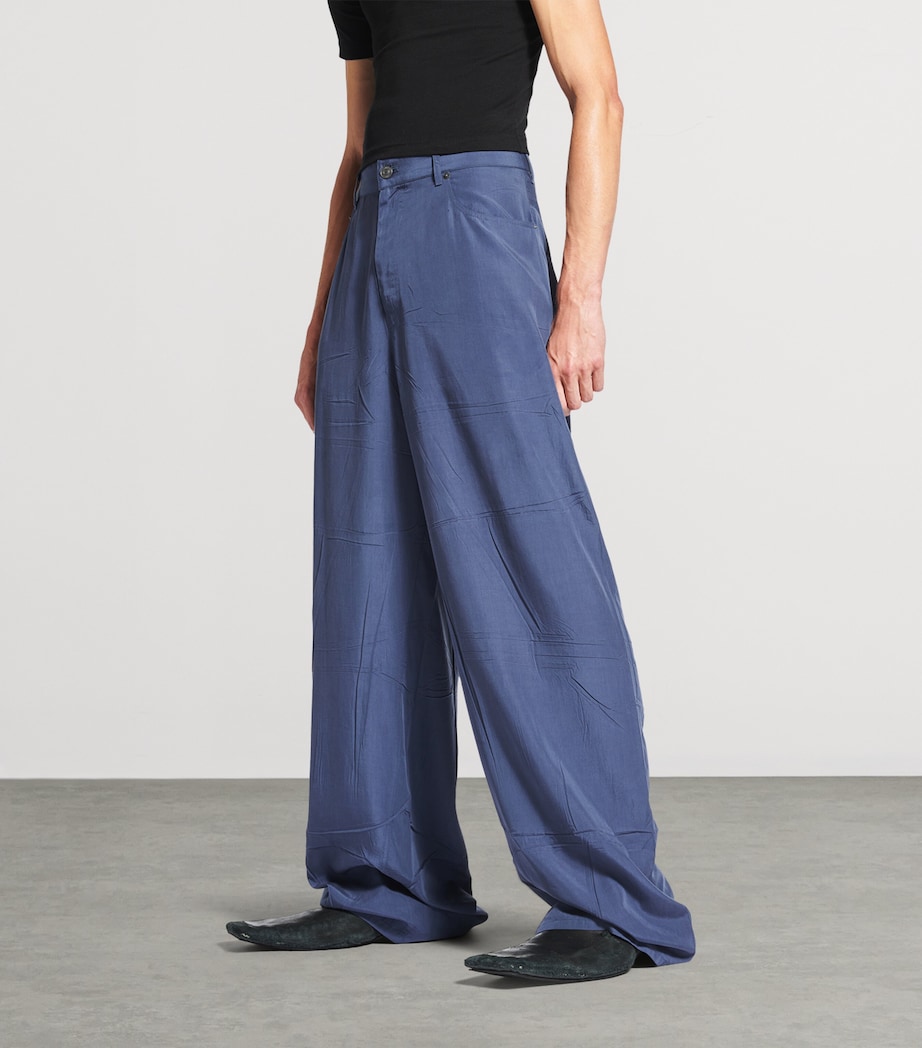 Poplin Wide-Leg Trousers 4530 Image 2