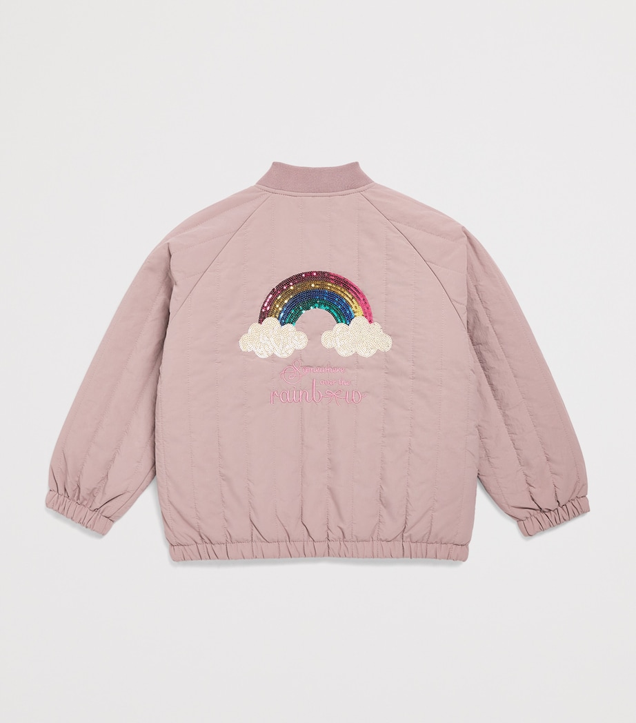 Sequin Juno Bomber Jacket (5-10 Years) S10043TWILIGHT MAUVE Image 2