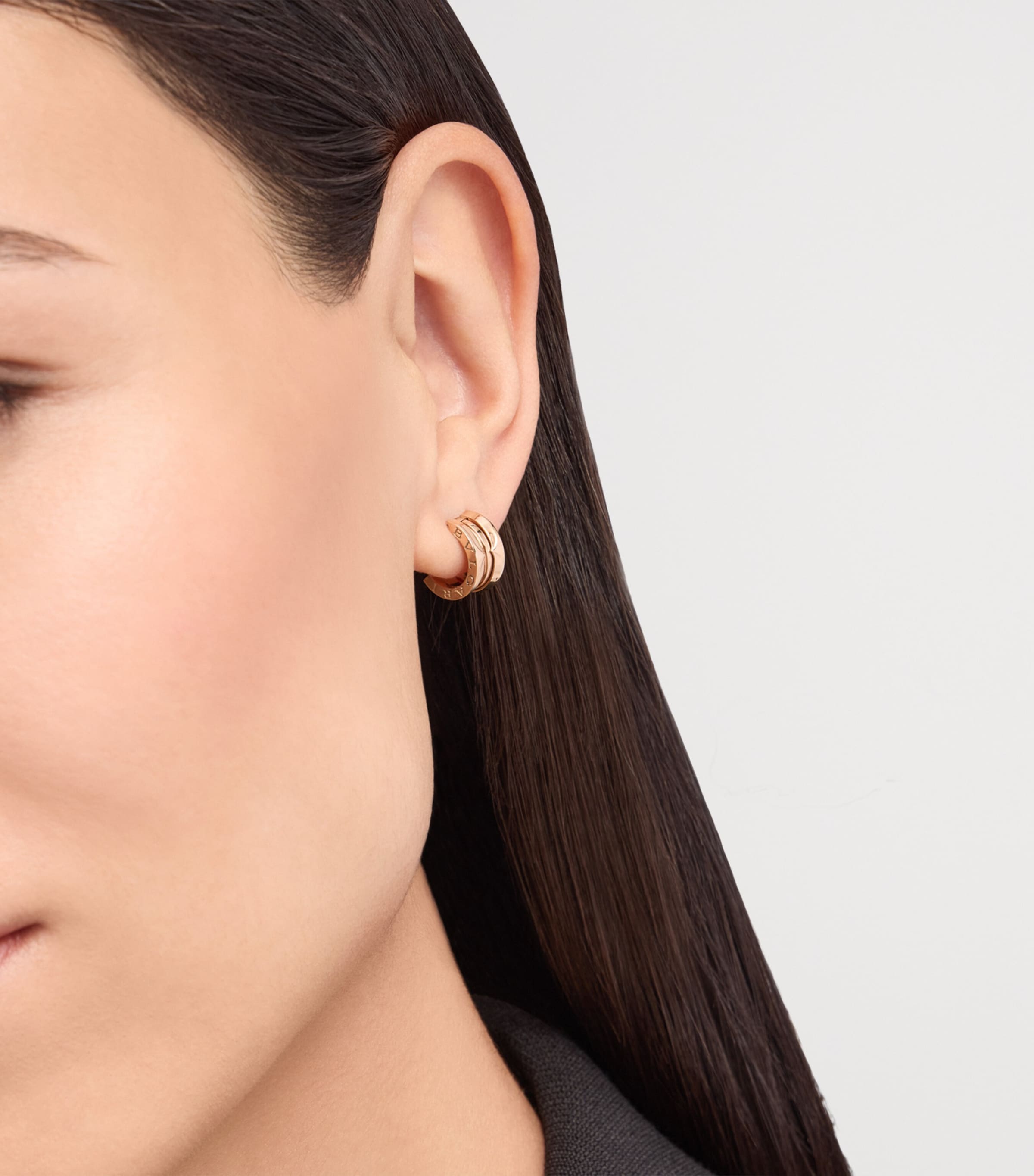 Bvlgari Rose Gold B.zero1 Single Hoop Earring Pink Gold Image 4