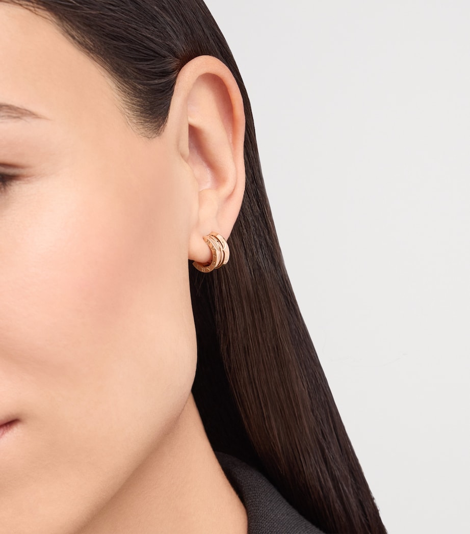 Bvlgari Rose Gold B.zero1 Single Hoop Earring Pink Gold Image 4