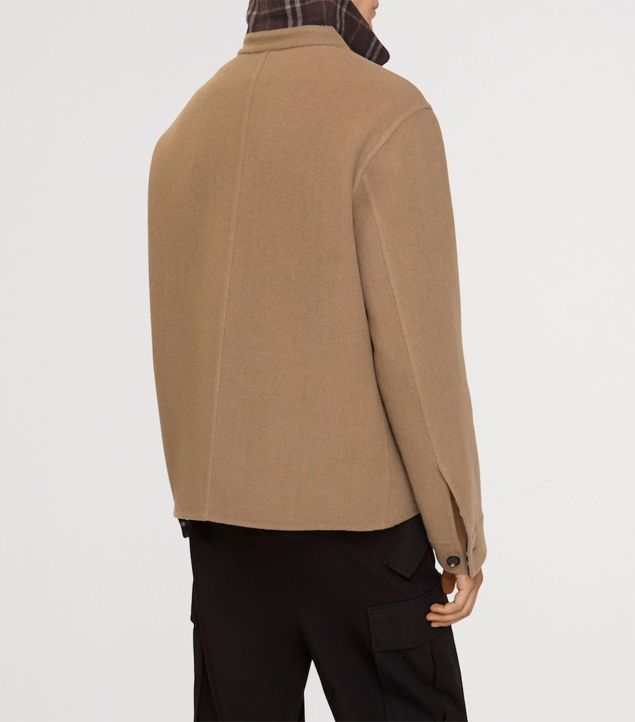 Wool Overshirt CML BN/TRCL BN IP CK Image 5