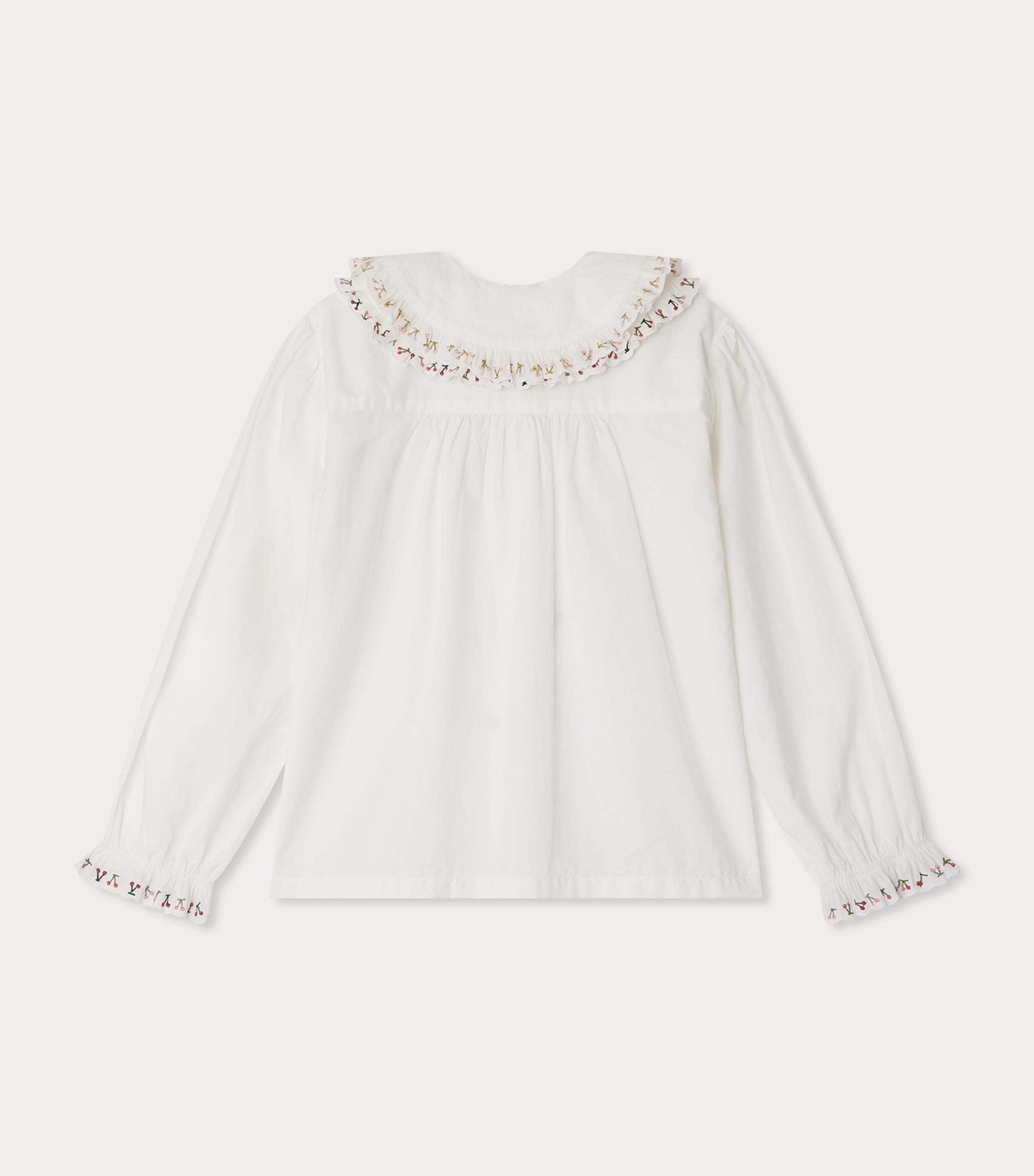 Organic Cotton Janeke Blouse (4-8 Years) UPB BLANC LAIT Image 2