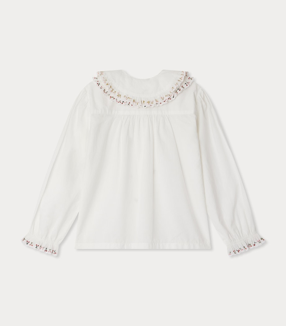 Organic Cotton Janeke Blouse (4-8 Years) UPB BLANC LAIT Image 2