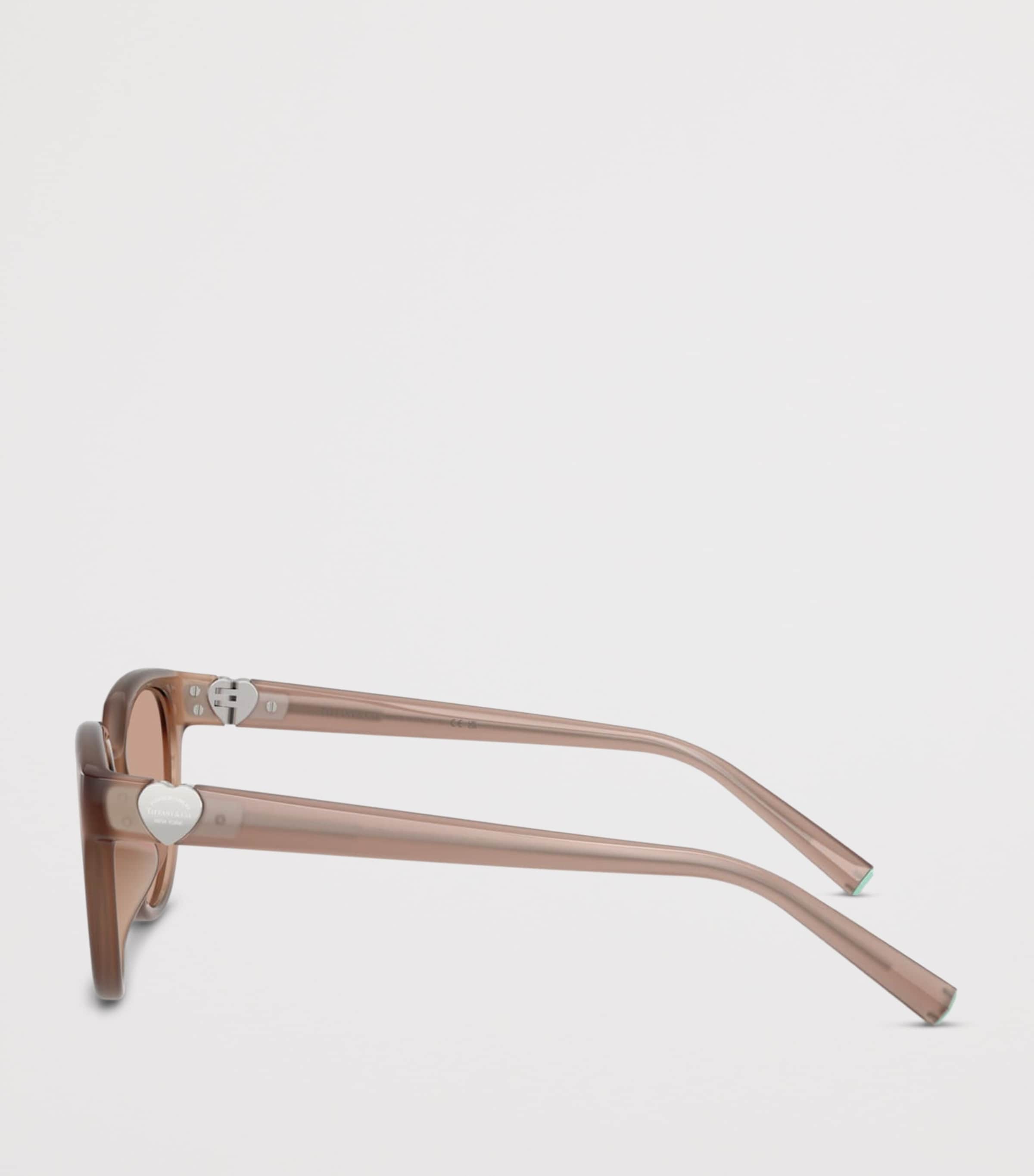 Tiffany & Co. TF4256D Cat Eye Sunglasses Brown Image 3
