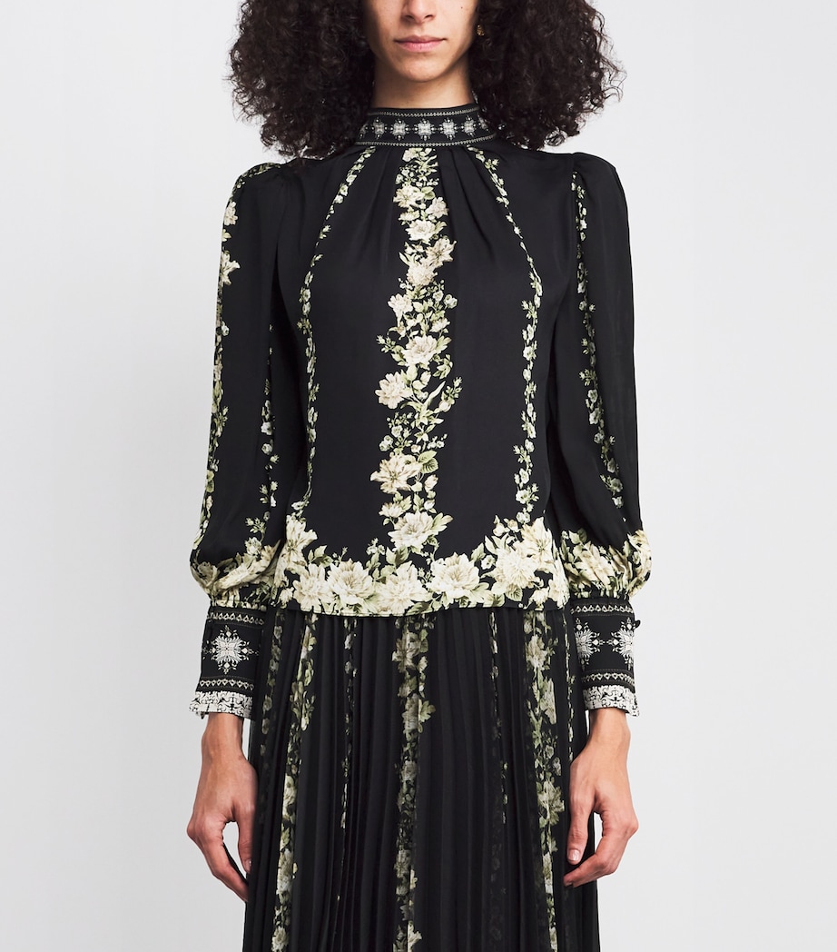 Floral Marion Blouse G078 FREE FALLING Image 3