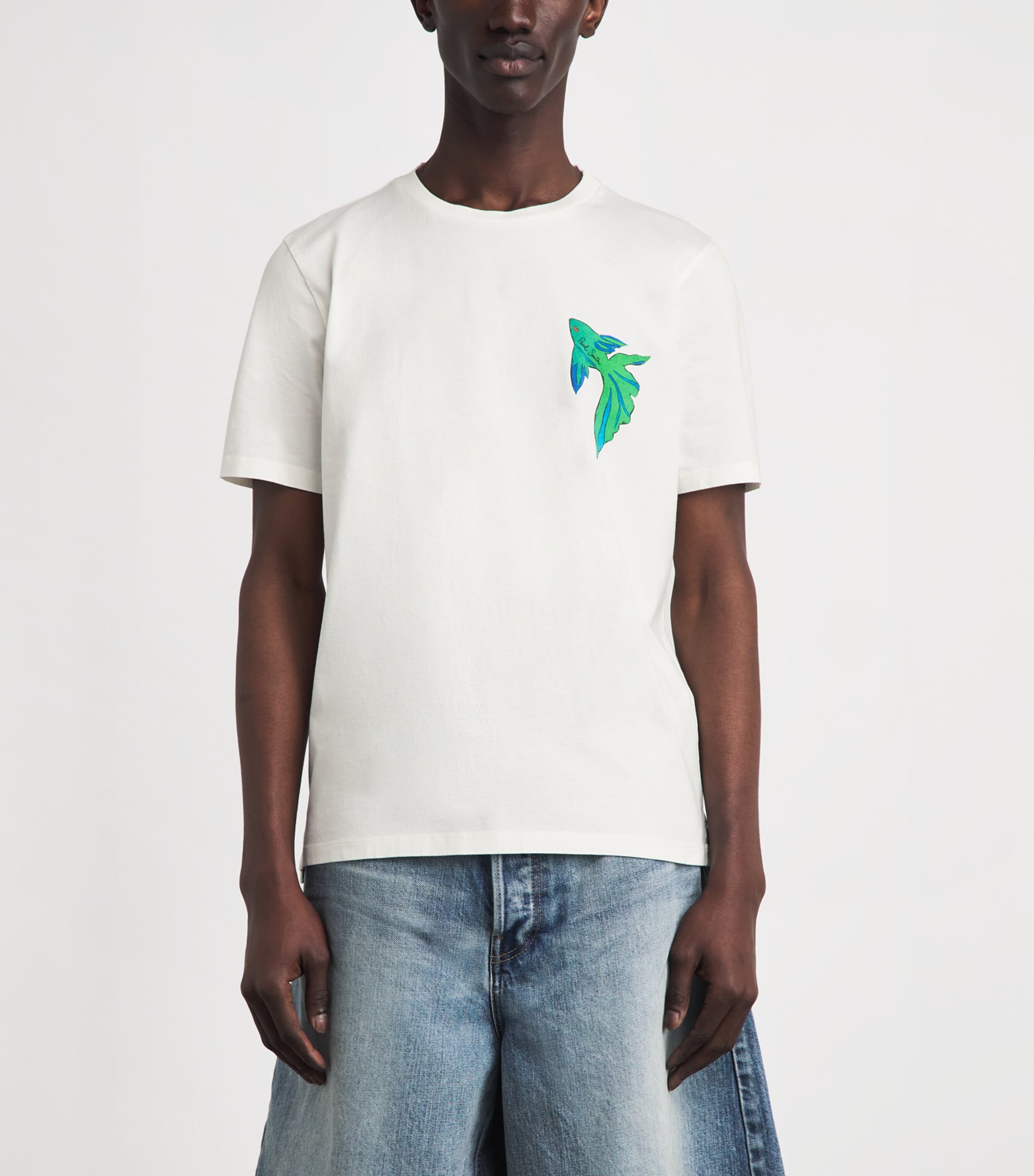 Paul Smith Mens Cotton Fish T-Shirt Image 4