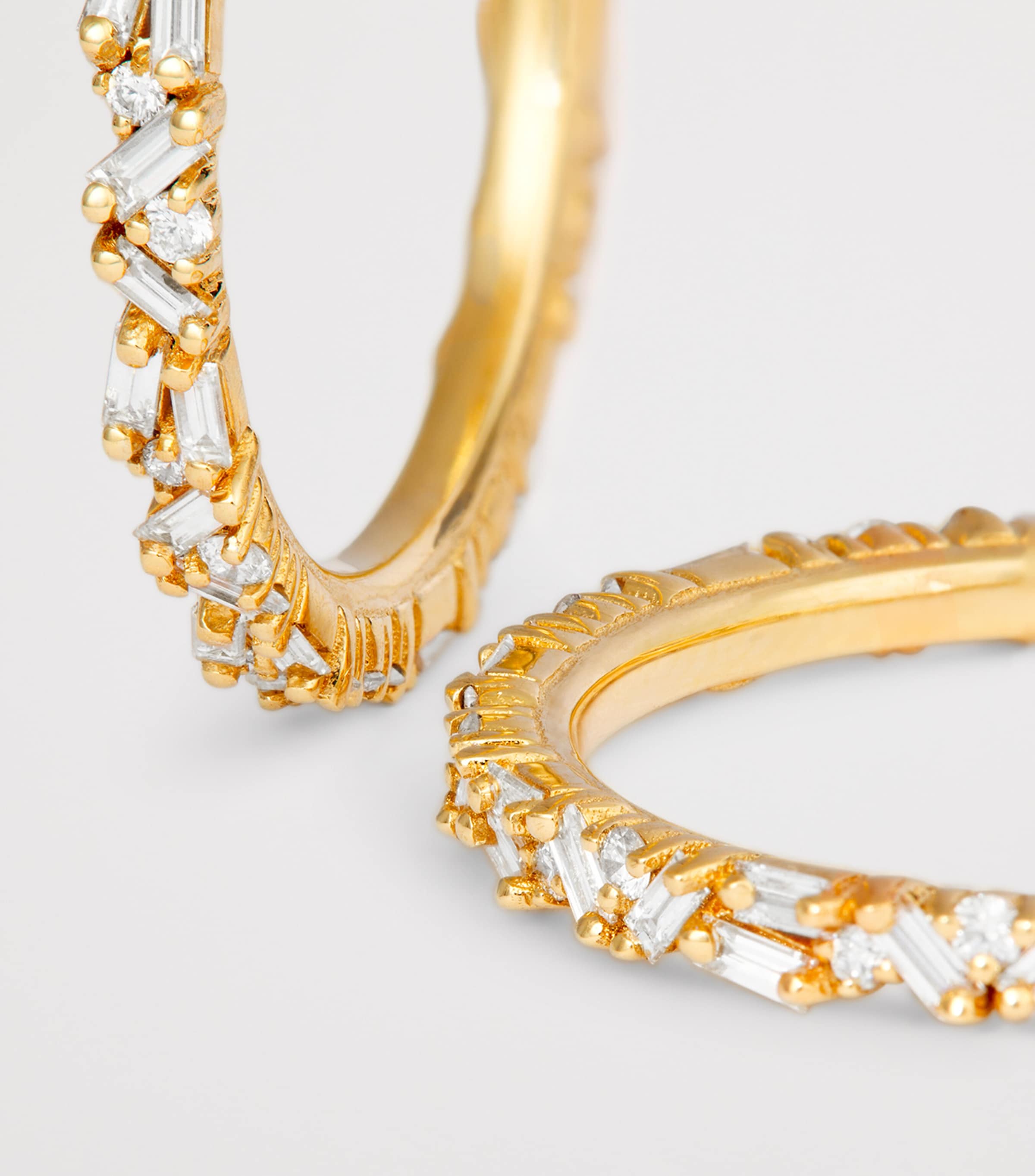 Yellow Gold and Diamond Tech Ring Jackets (Size 8.5) 18K YG/WD Image 5