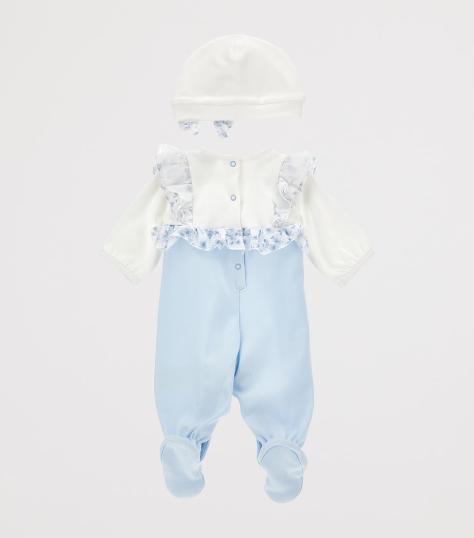 Cotton Floral All-In-One and Hat Set (1-9 Months) PANNA+AVIO Image 2
