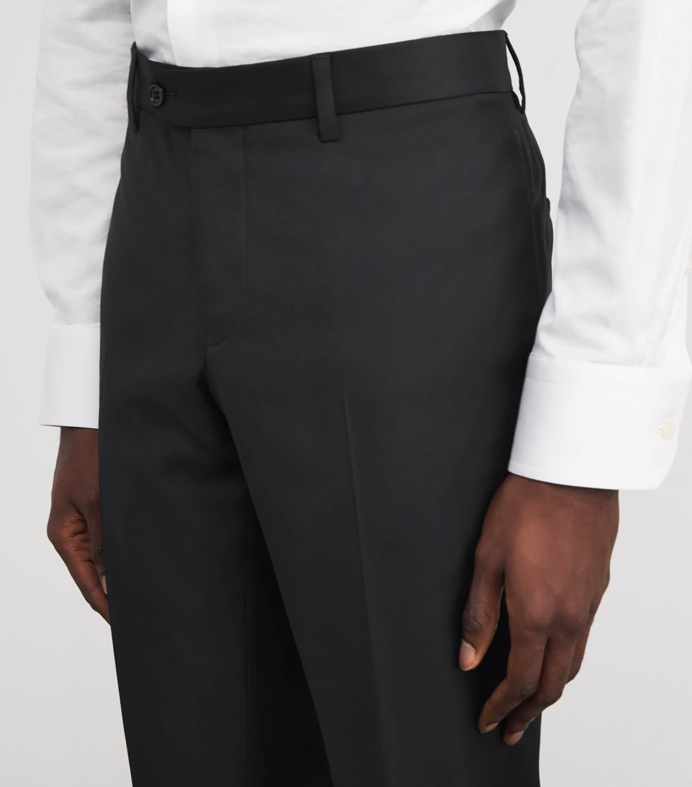 Virgin Wool Tailored Trousers 999 Image 6
