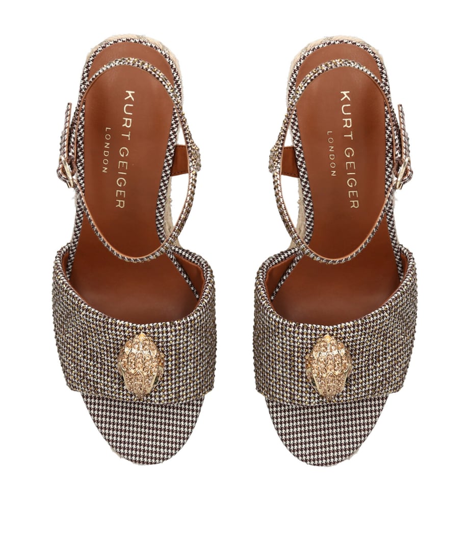 Kurt Geiger London Kensington Wedge Sandals 105 Beige Image 4