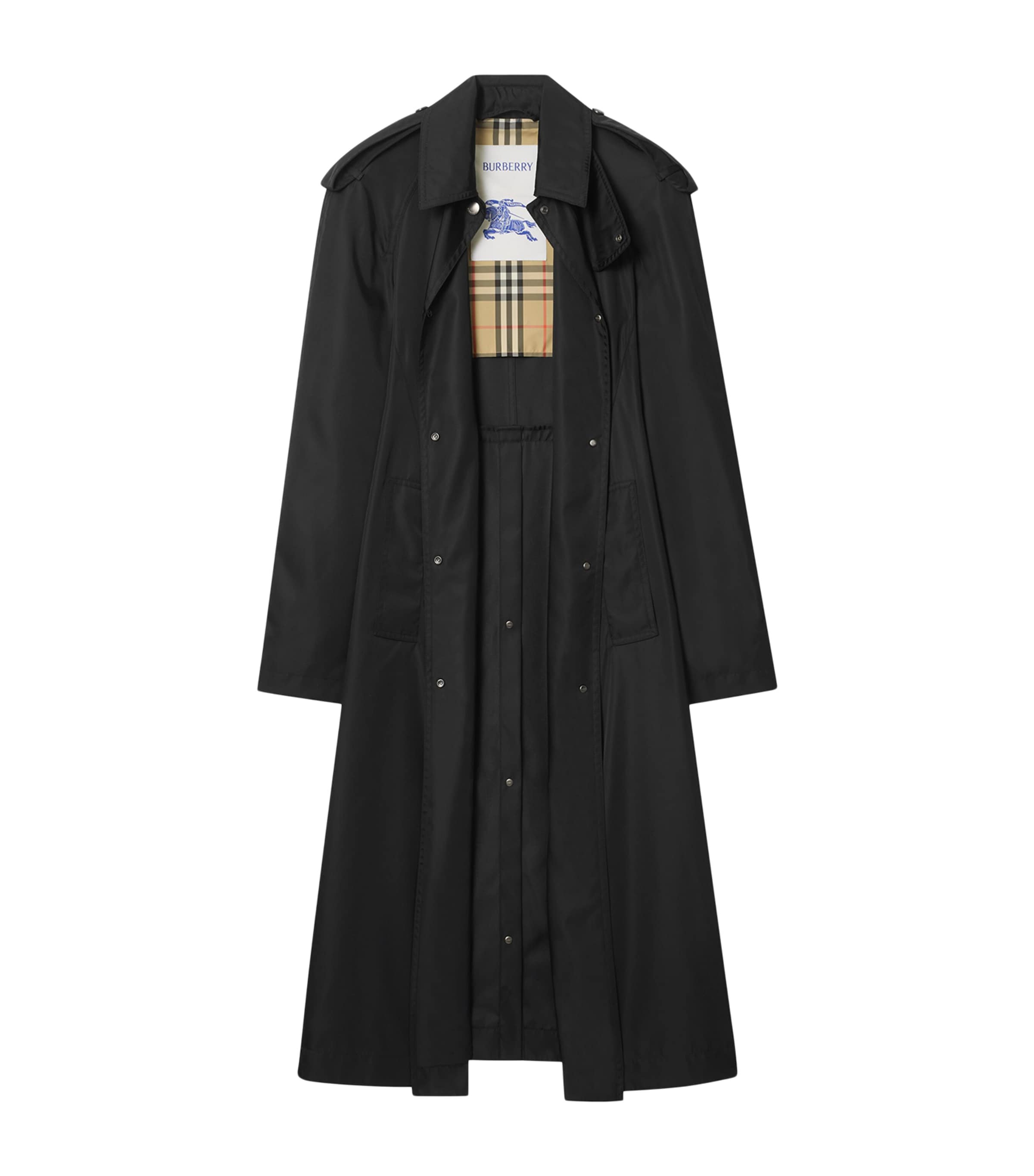 Slim Car Coat BLACK Image 2