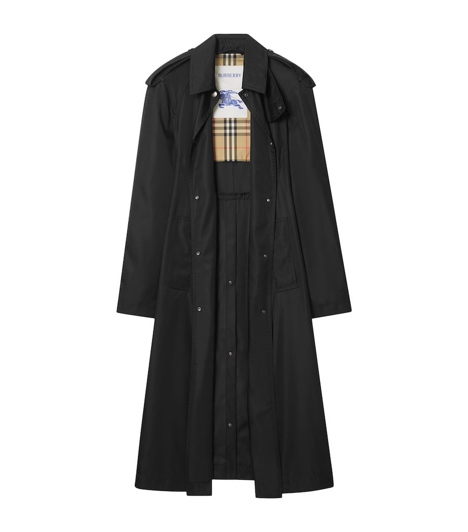 Slim Car Coat BLACK Image 2