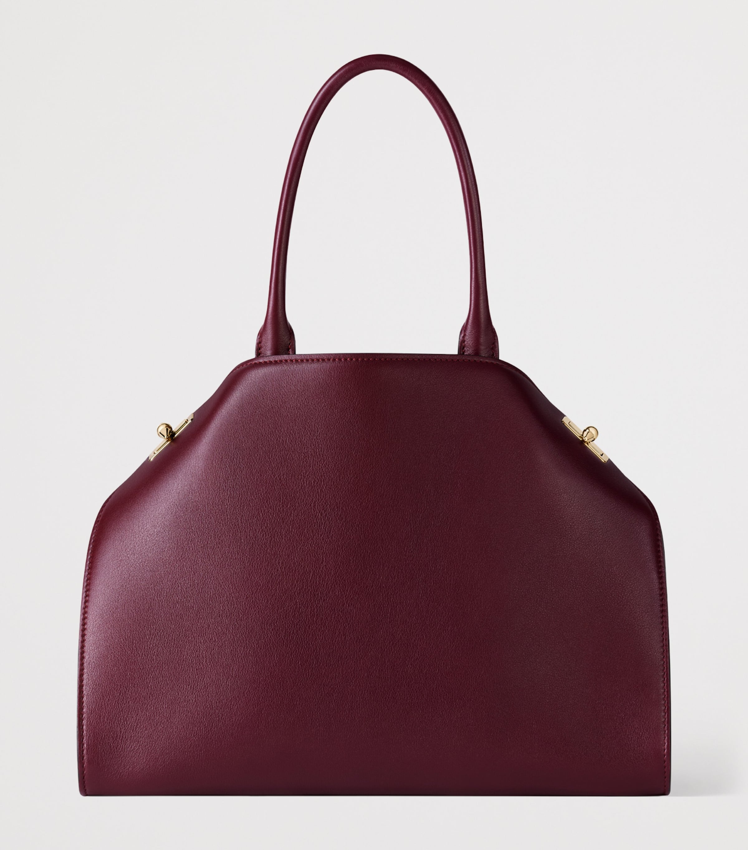 Cartier Small Leather Clash Tote Bag Burgundy Image 5