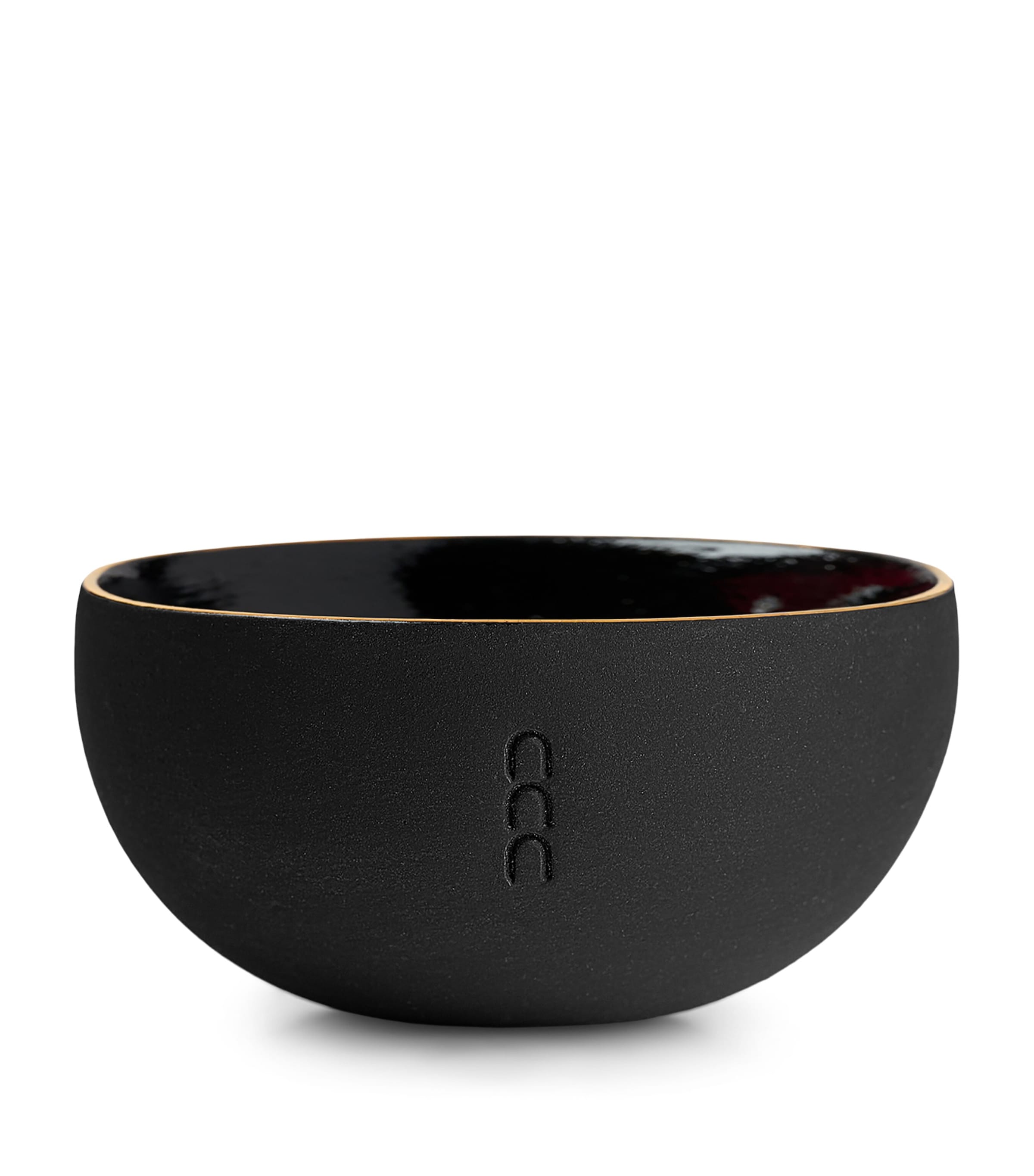 Marchanta Vasija Black Clay Candle Holder In Gray