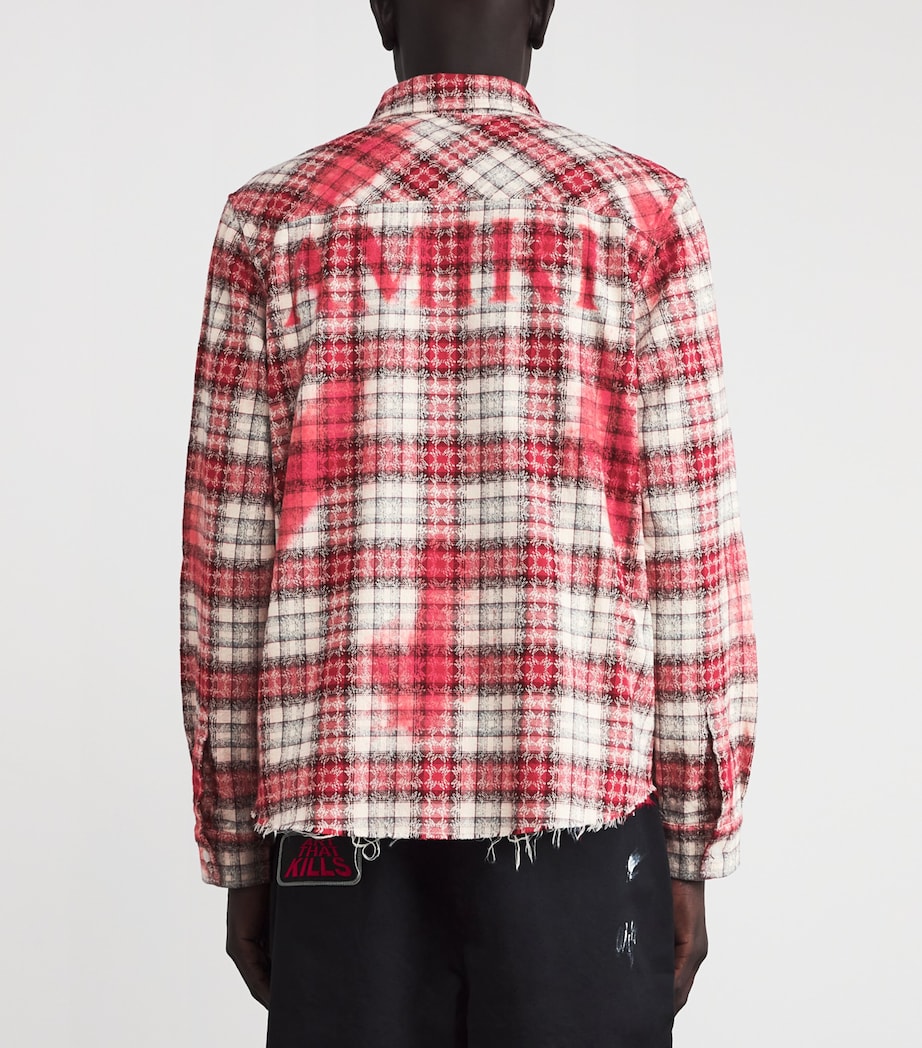 Distressed Bleached Flannel Shirt SAMBA Image 4