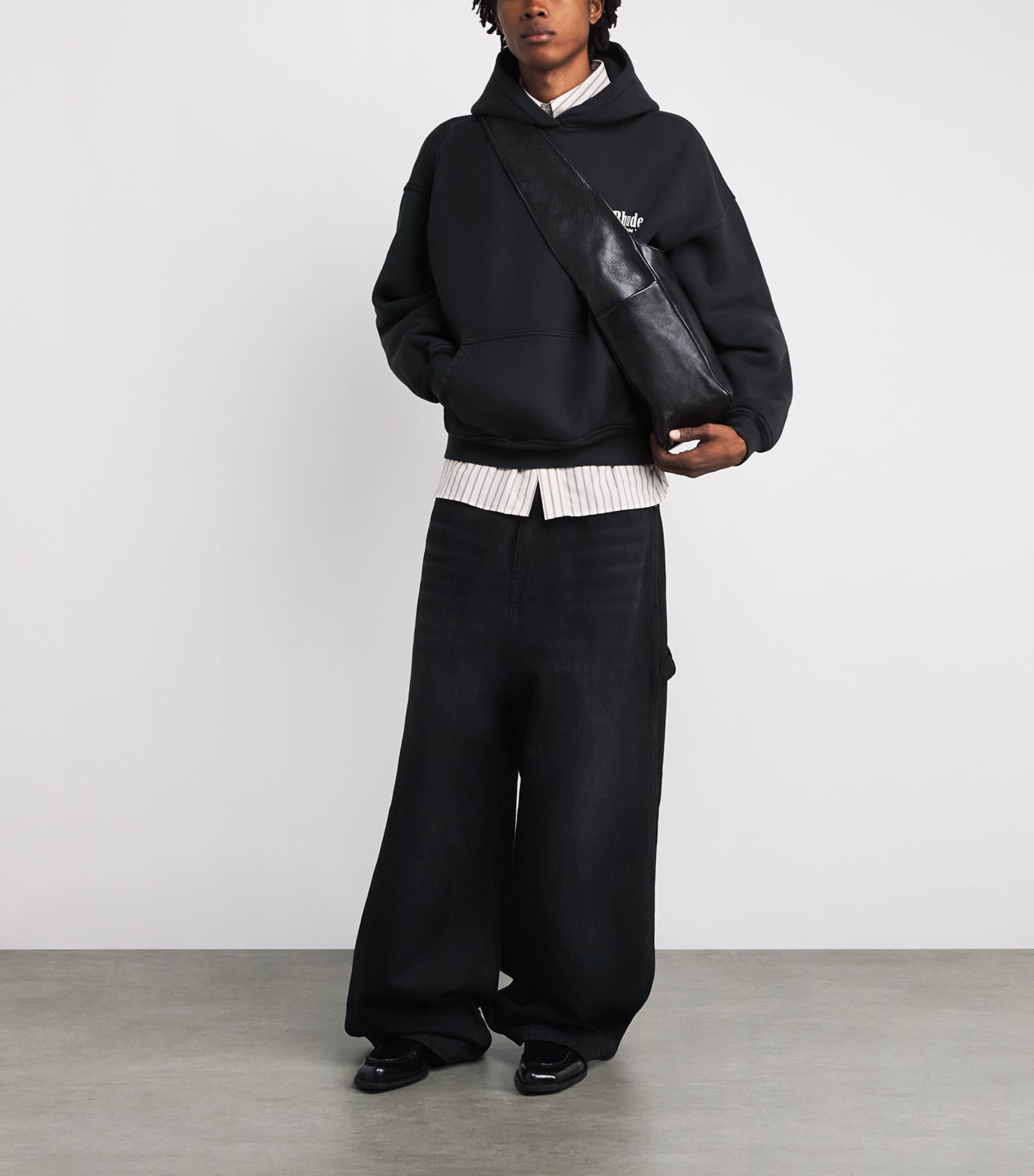 Cotton Rhude International Racing Hoodie VINTAGE BLACK/ 0027 Image 2