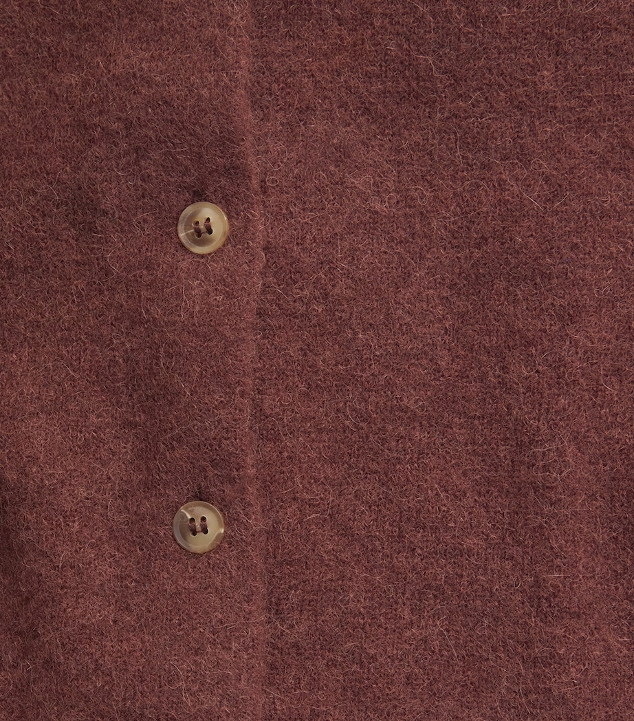 ME+EM Womens Alpaca-Blend Baby T-Shirt Cinnamon Brown Image 6