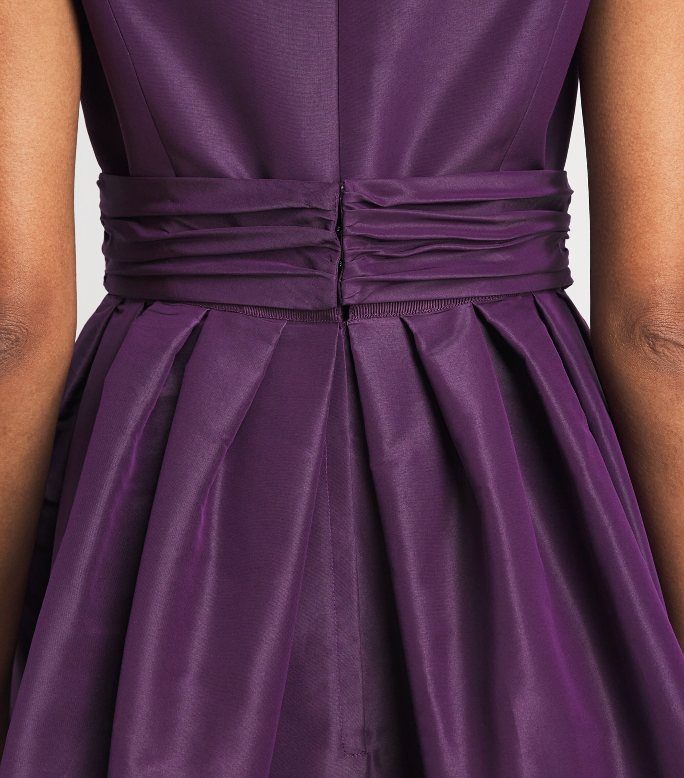 Carolina Herrera Womens Silk Column Gown Plum Image 3