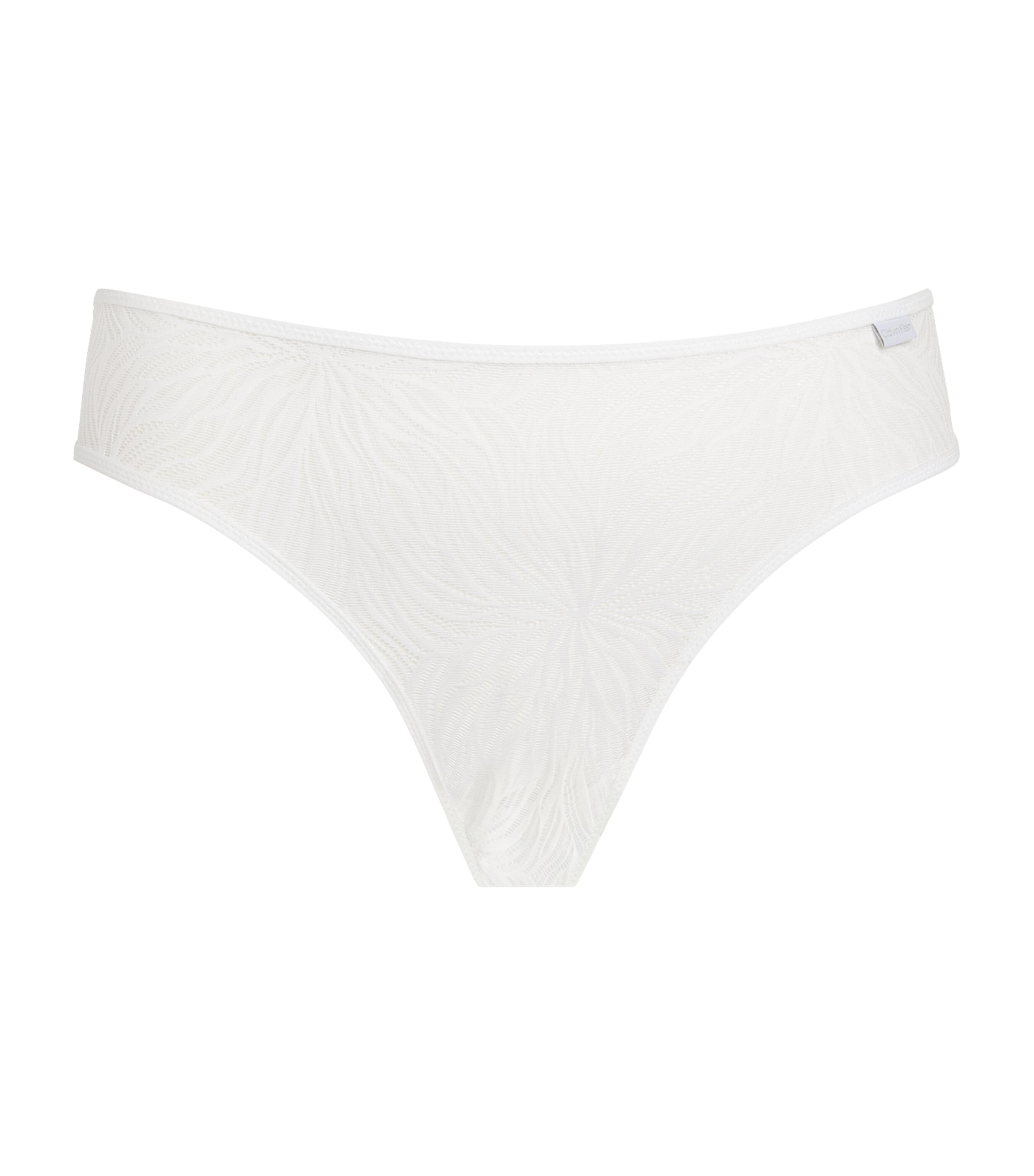 Calvin Klein Sheer Marquisette Briefs In White