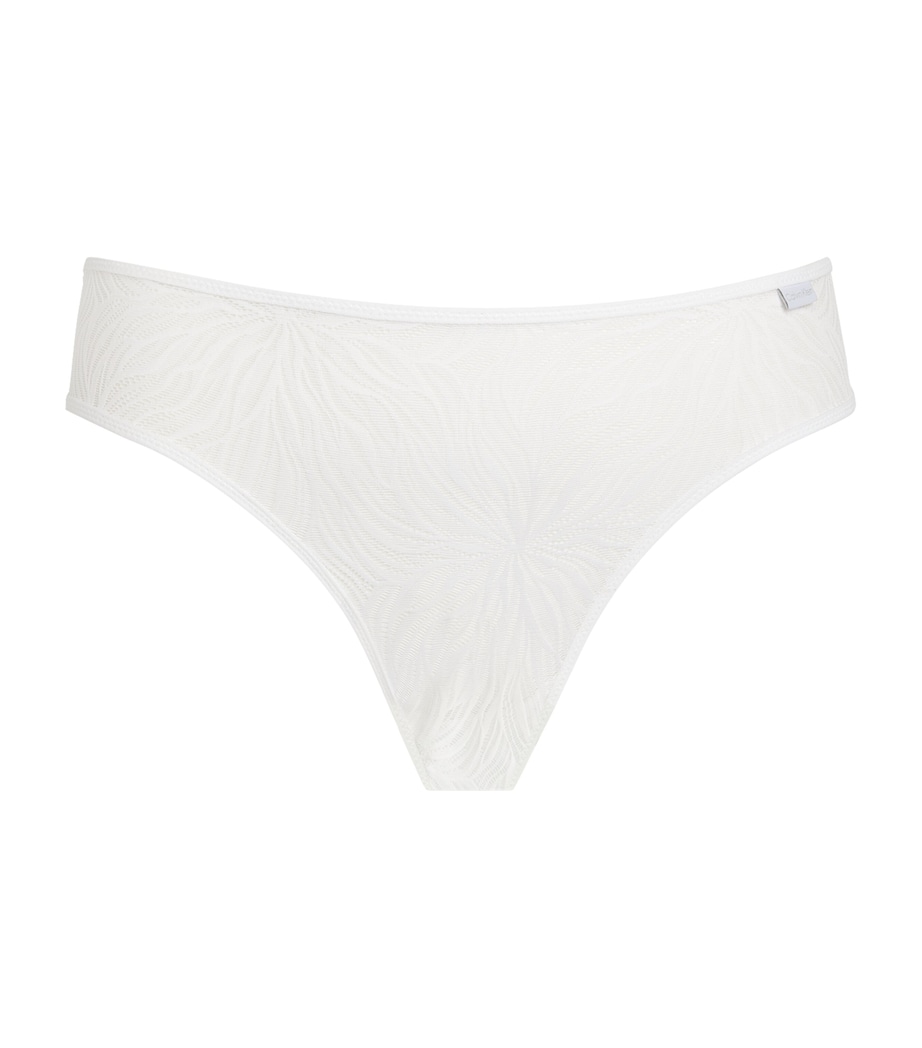 Sheer Marquisette Briefs WHITE Image 1