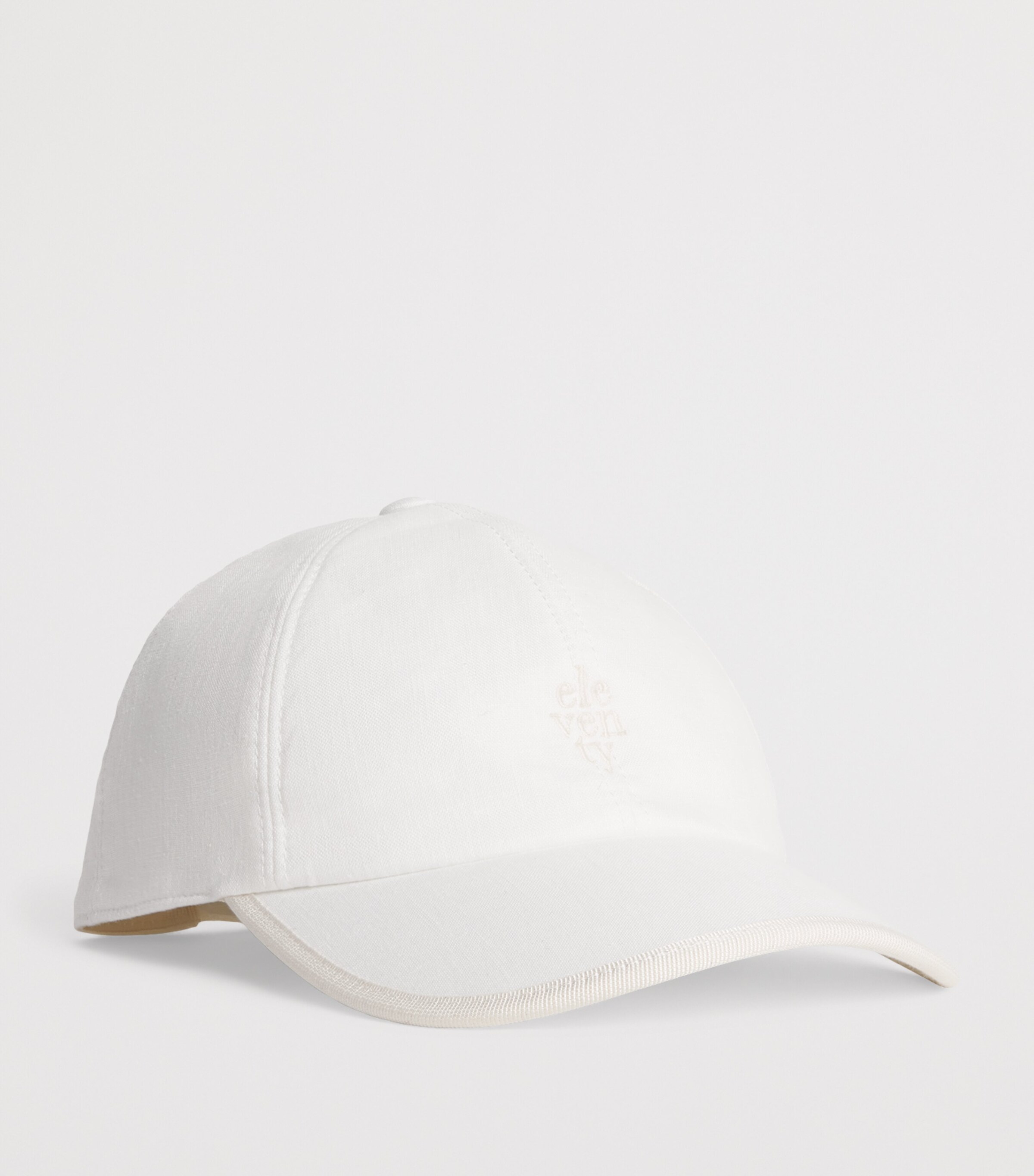 Linen Baseball Cap BIANCO Image 2