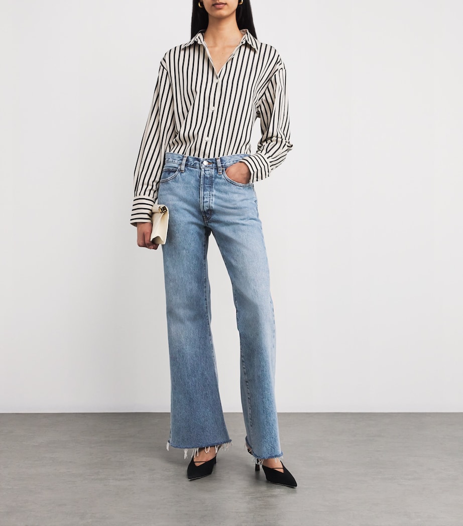 The Lax Flared Jeans ALDERTON RAW FRAY Image 2