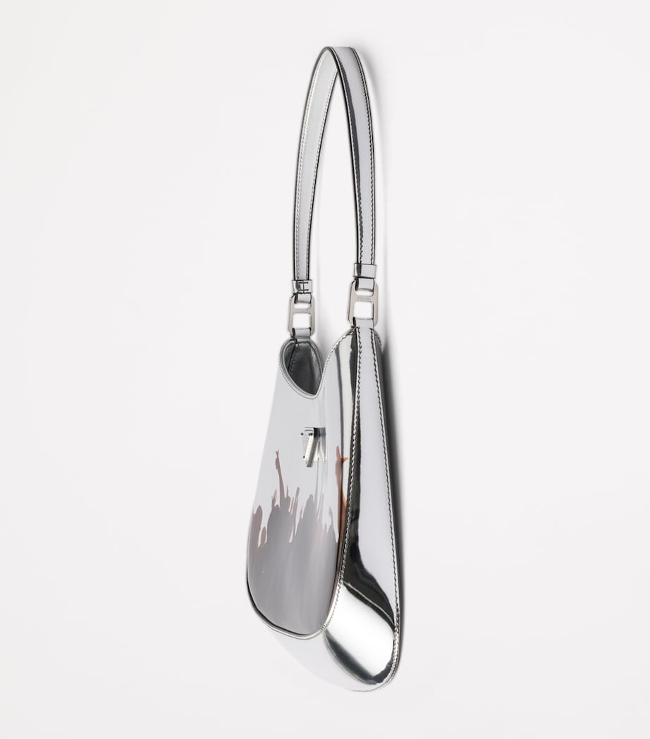 Leather Printed Cleo Shoulder Bag F0118 Image 5