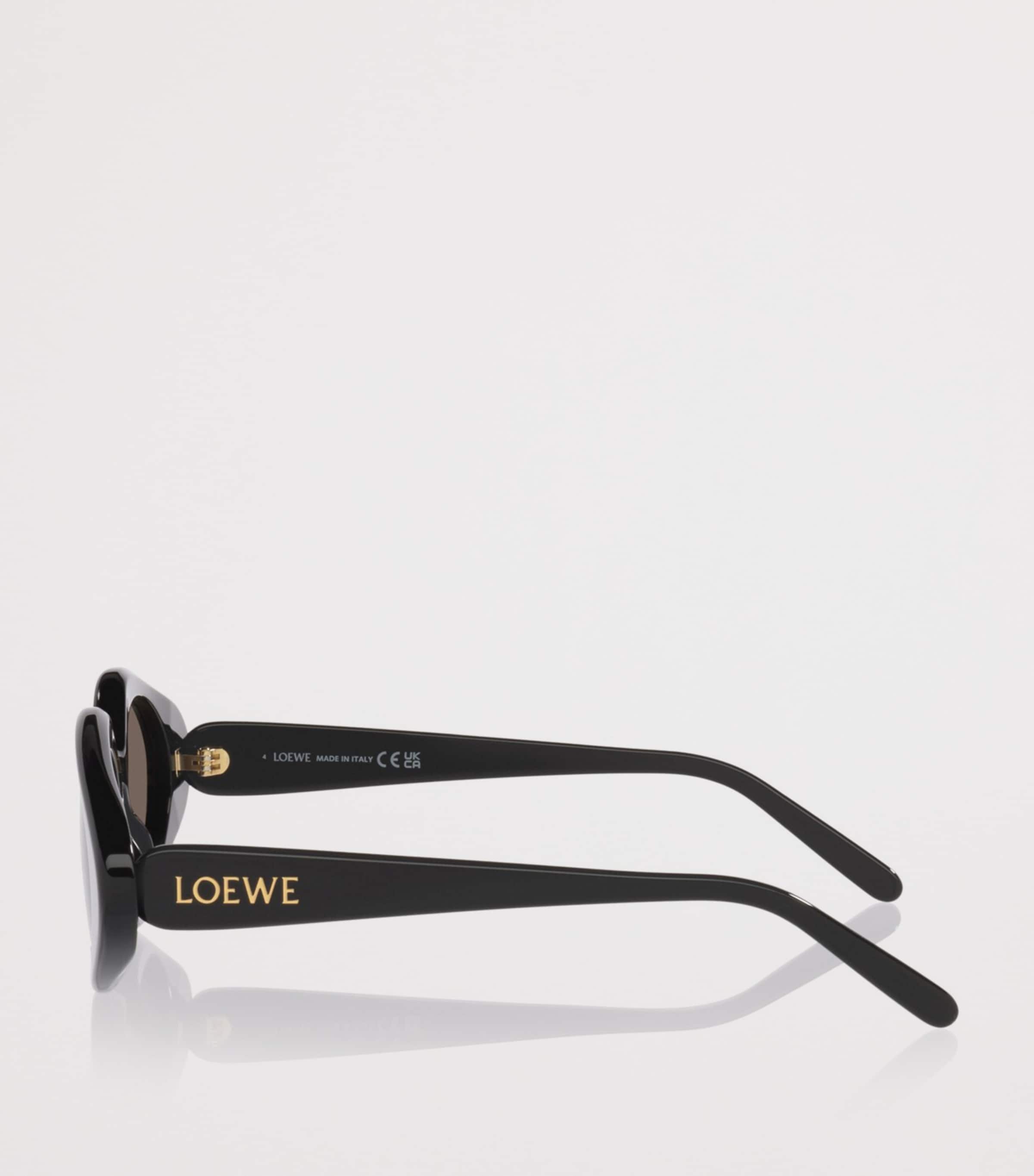 LOEWE Triangle Slim Sunglasses Black Image 3
