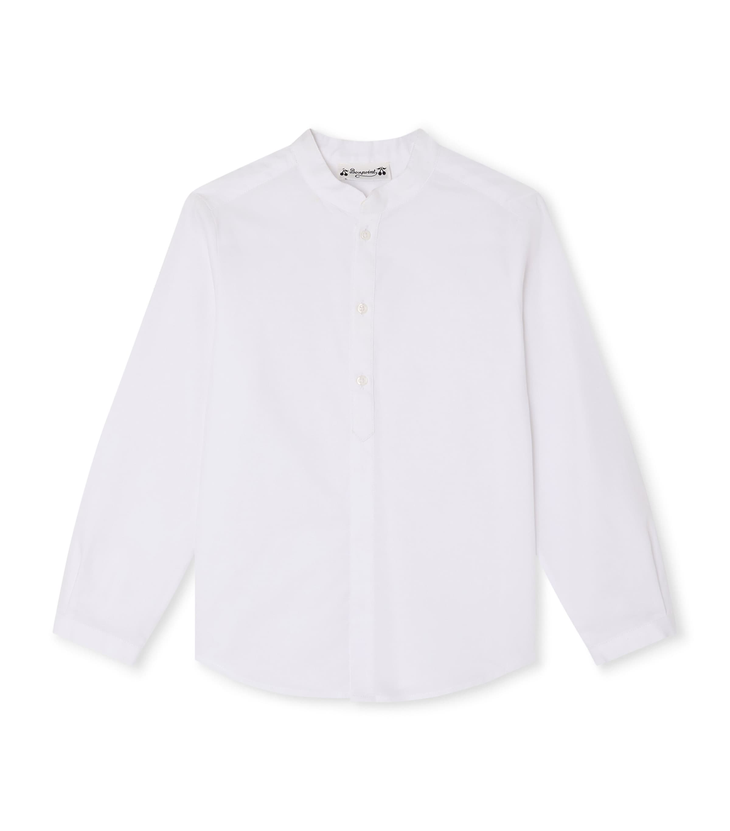 Bonpoint Cotton Shirt (10-14 Years) Blanc Naturel Image 1