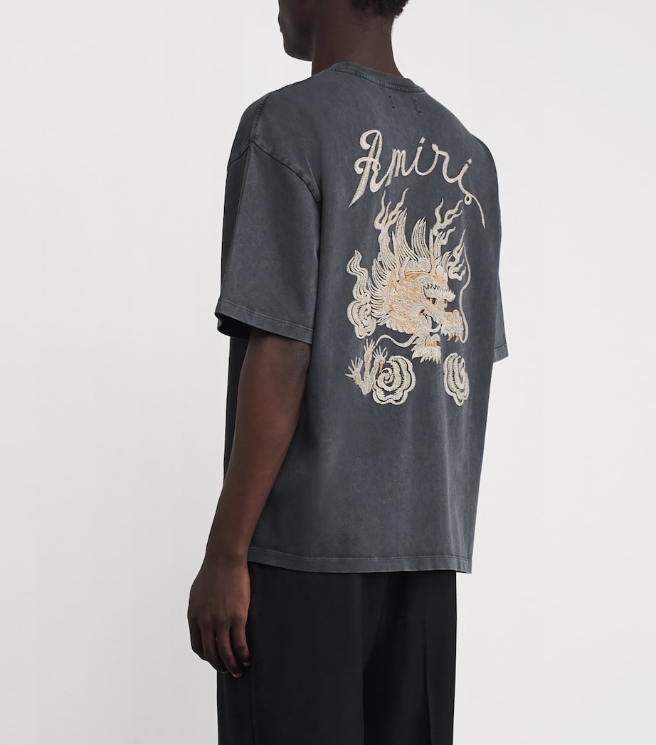 Cotton Dragon Logo Oversized T-Shirt BLACK Image 4