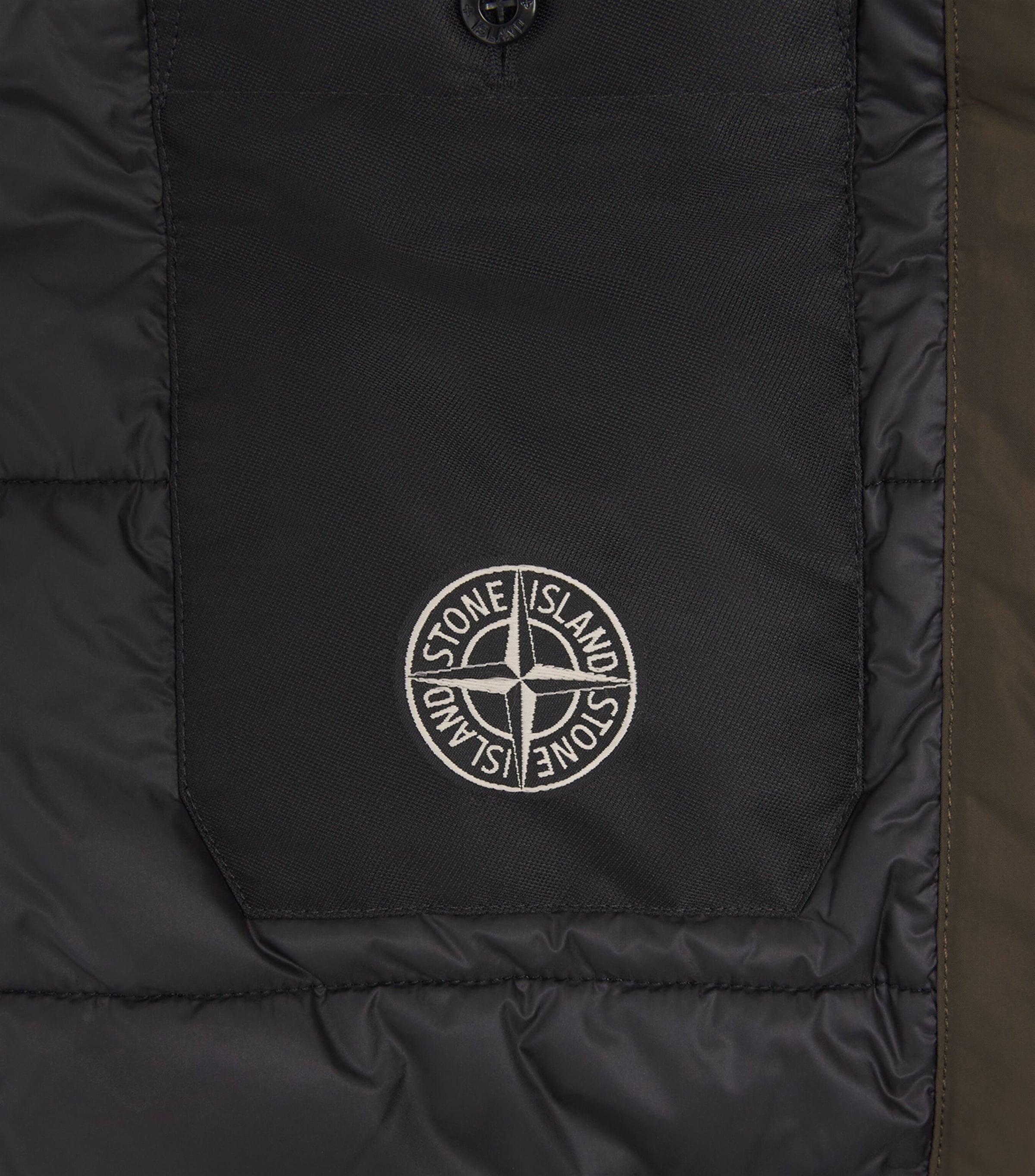 Stone Island Mens Down Micro Twill Short Parka Image 6