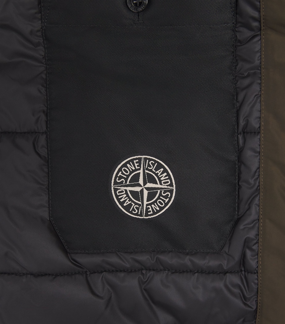 Stone Island Mens Down Micro Twill Short Parka Image 6