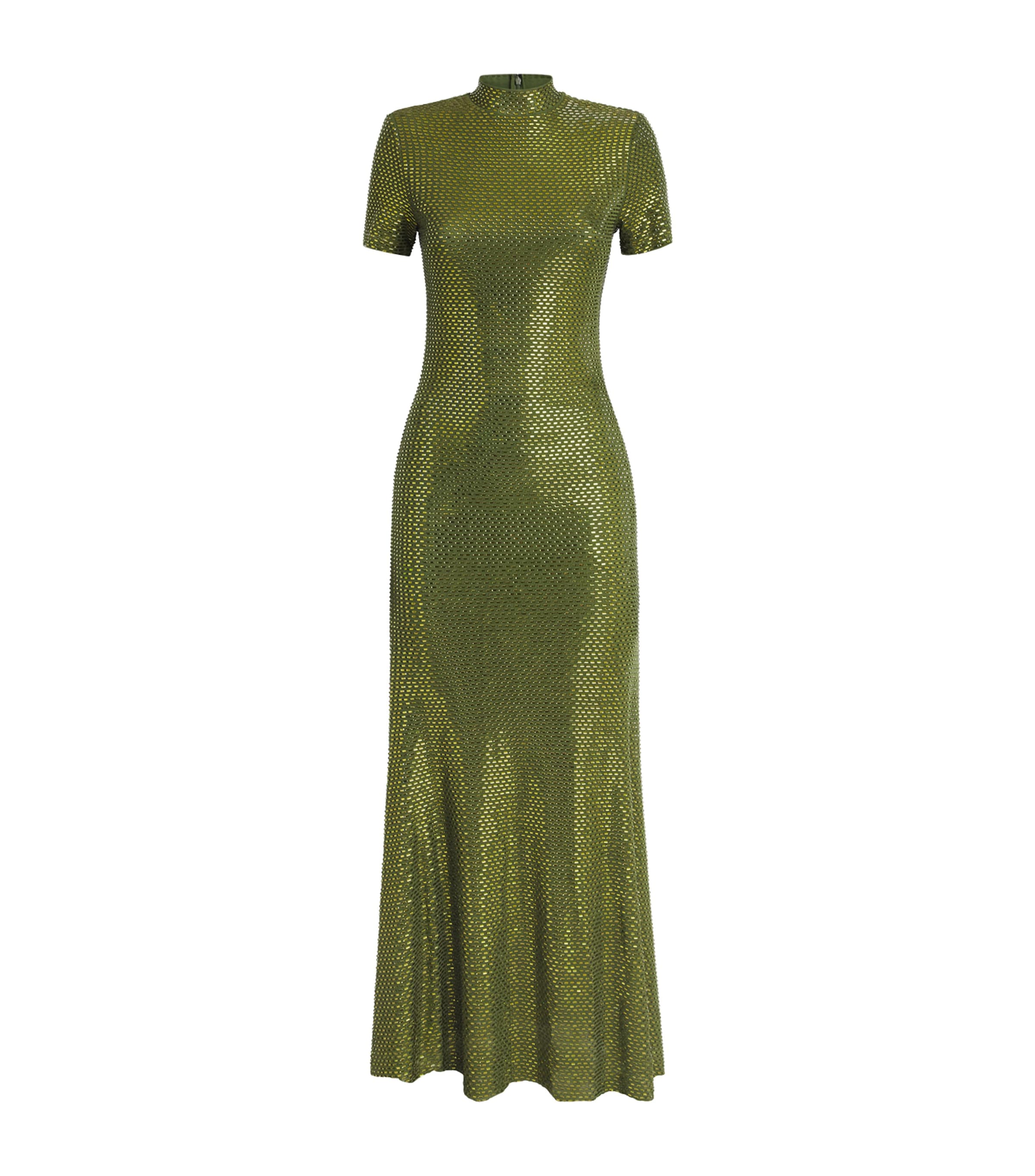 aviana rhinestone maxi dress in green Maiah Emerald Green Sequin Maxi Dress - US 18 main image 1