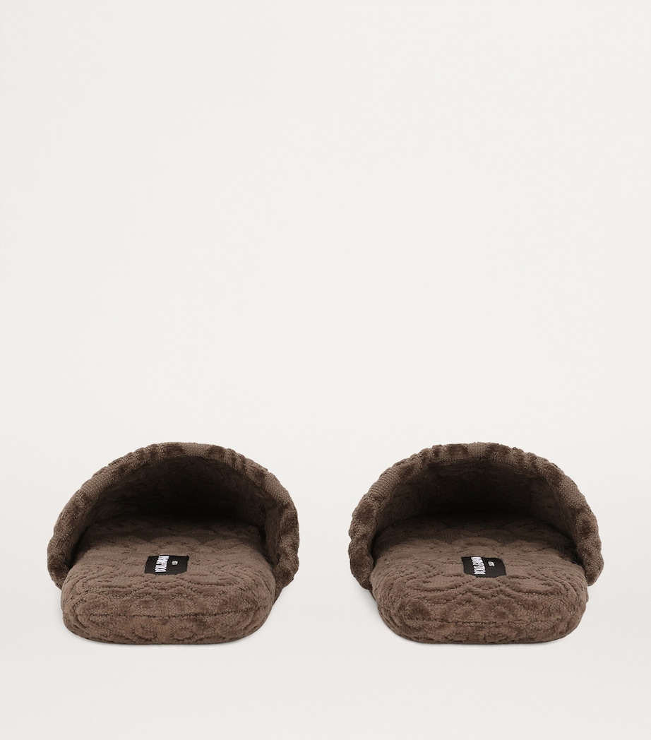 Terry Cotton DG Slippers U0052-MARRONE Image 4